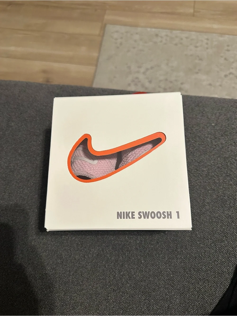 Nike Baby Pink Knit Slip-On Walker Shoes